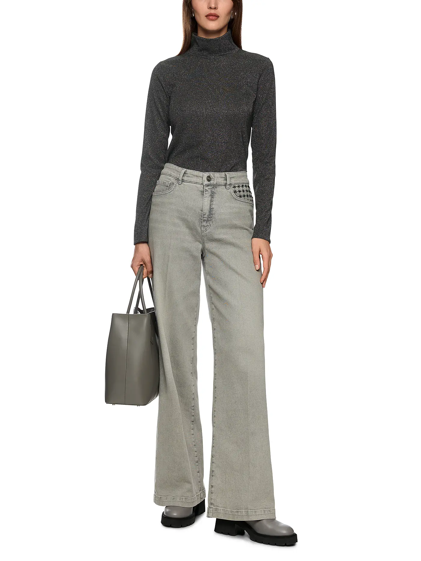 MARC CAIN | Rollkragenpullover | grau